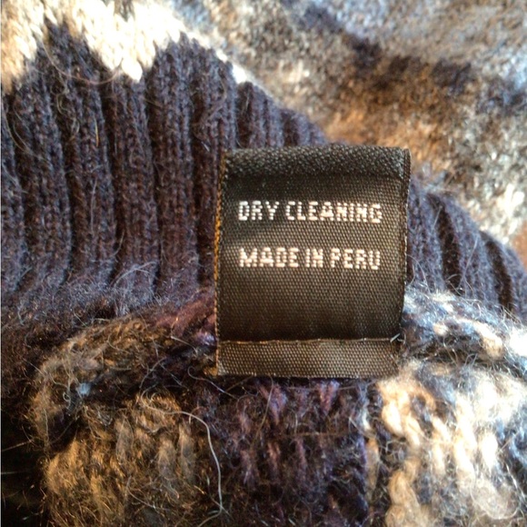 Lg Alpaca Connection Peru woven warm & cozy sweater - Picture 5 of 8